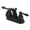 Kingston Brass KB5610AL Restoration 4" Centerset Bathroom Faucet, Matte Black KB5610AL - alternate 1